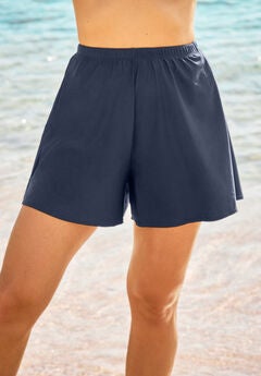 Loose Swim Short with Built-In Tummy Control Brief