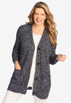 Oversized Black Sweater Plus Size