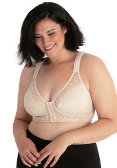 The Nora - Shimmer Back Lace Front Closure Bra