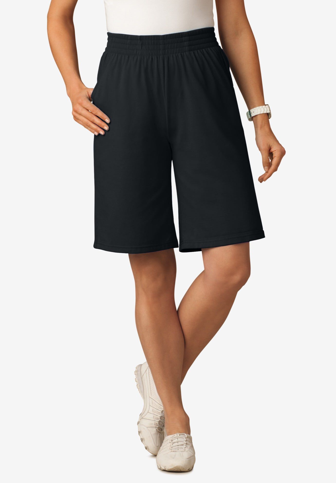 Elastic-Waist Knit Short