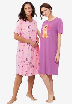 2-Pack Short-Sleeve Sleepshirt