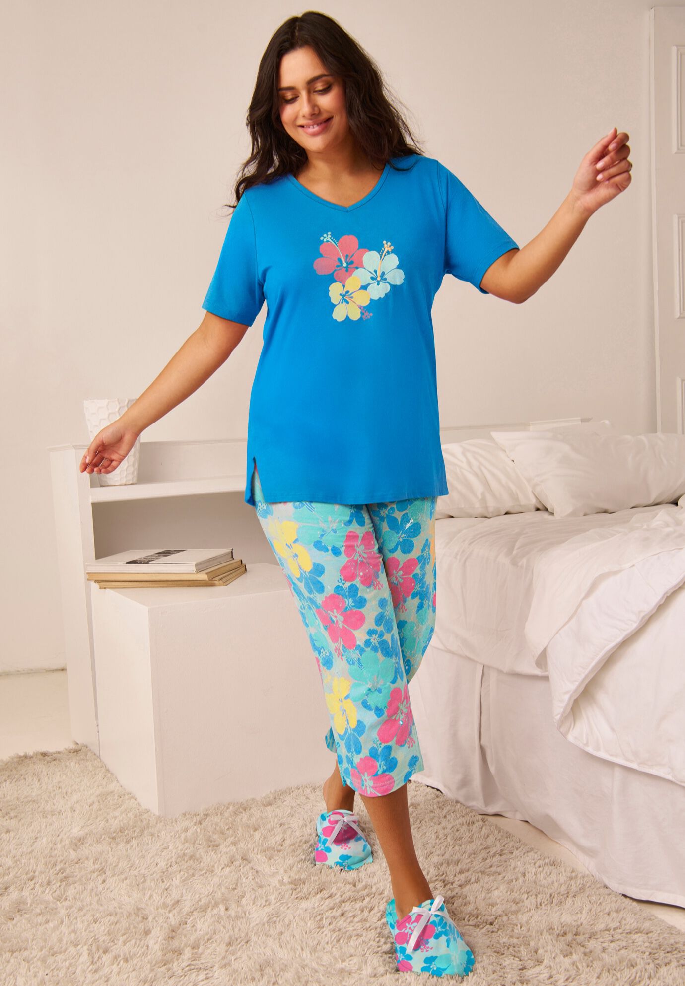 2-Piece Capri PJ Set, , alternate image number 7