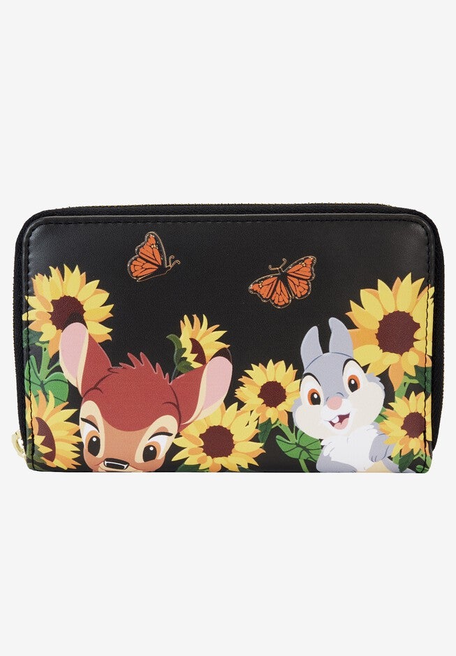 Loungefly X Disney Bambi And Friends Zip Around Wallet, BLACK, hi-res image number null
