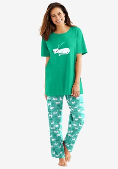 Graphic Tee PJ Set