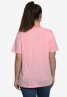 Disney Women's Cheshire Cat Alice in Wonderland "We Are All Mad Here" T-Shirt Pink, , on-hover image number null