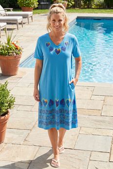 Bib-Front Short Sleeve Short Lounger