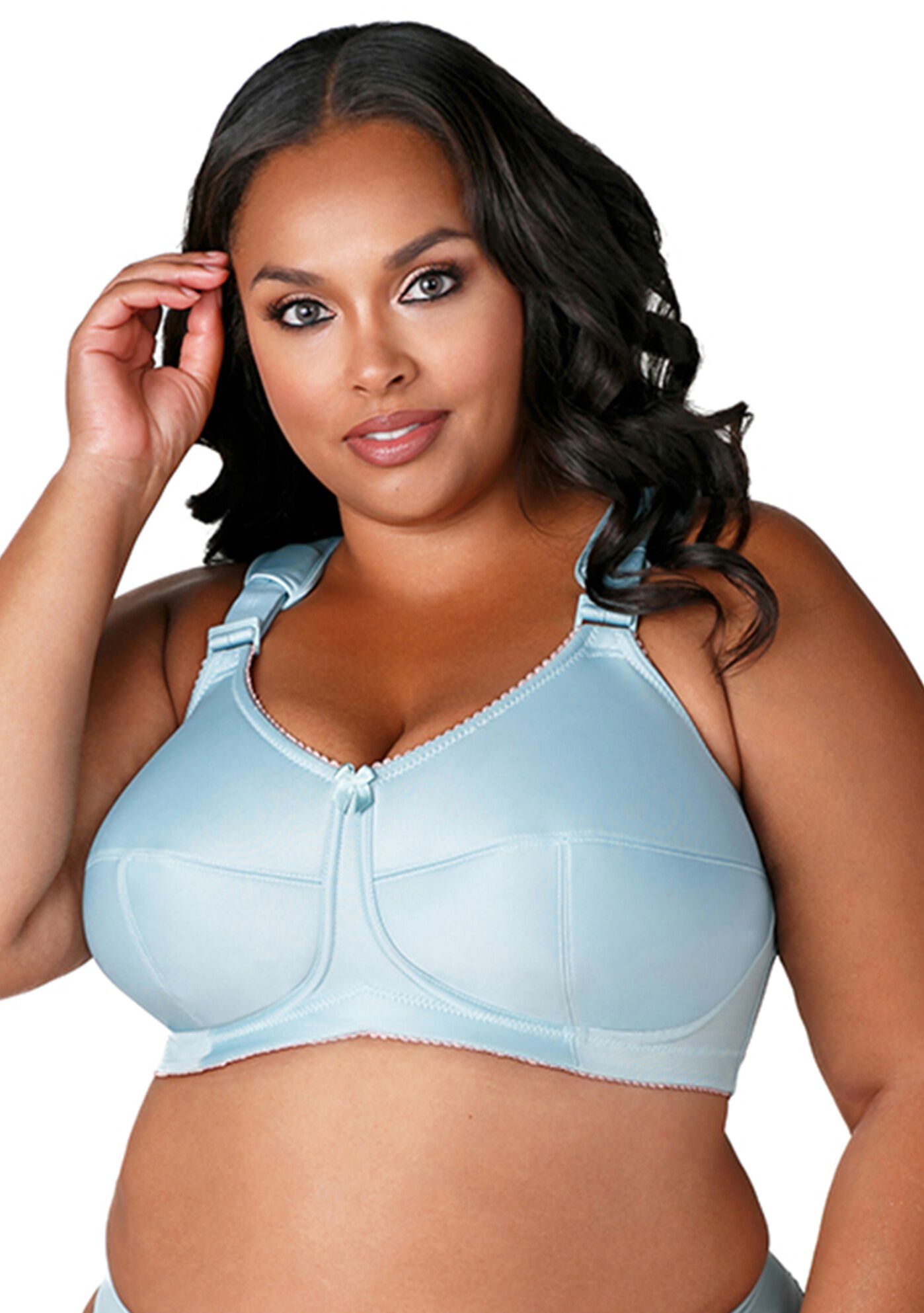 Simple Curves Softcup Bra 1505, AQUA SKY, hi-res image number 0