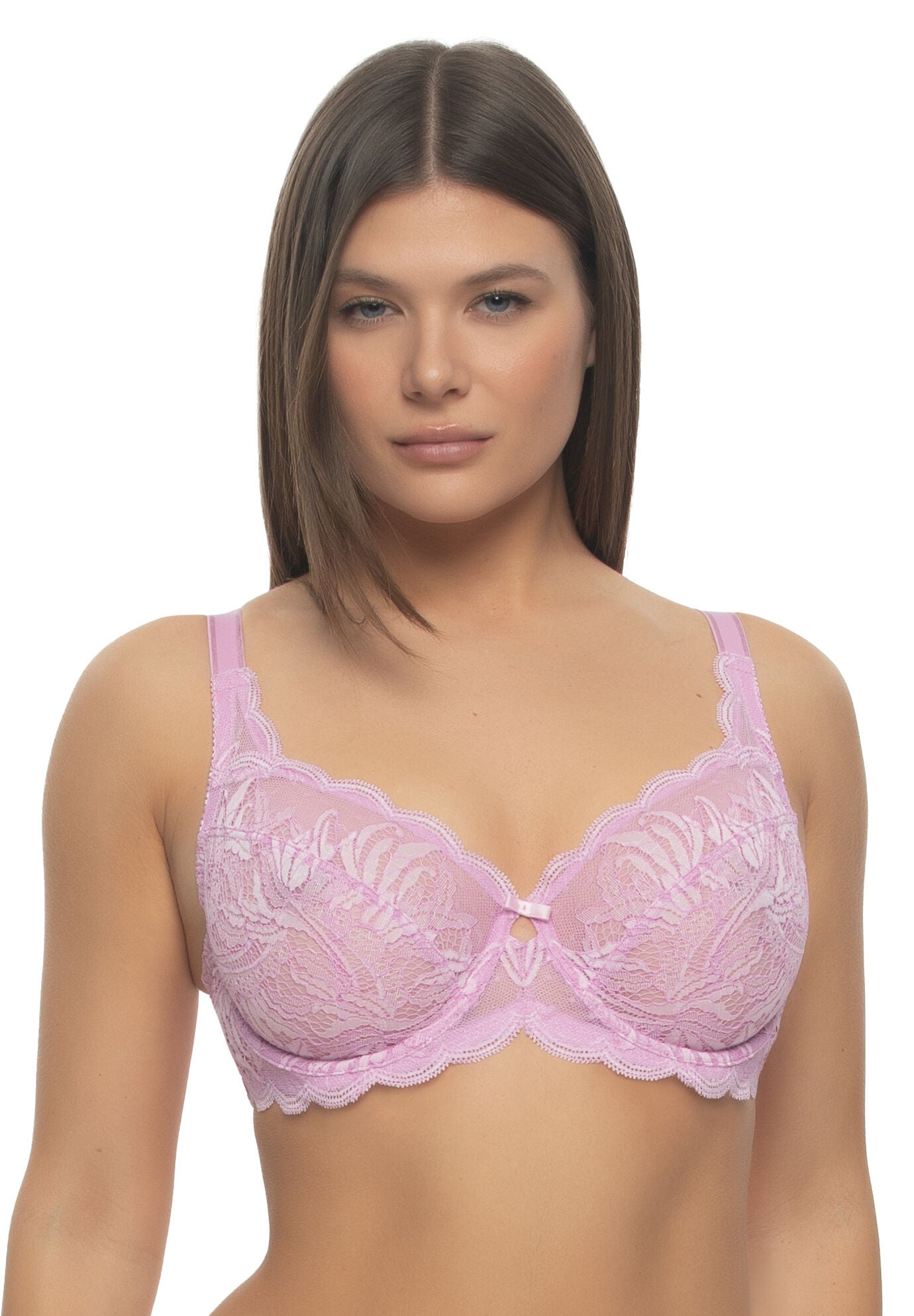 Peridot Unlined Lace Bra, CRYSTAL LILAC, hi-res image number 0