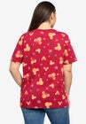 Disney Mickey Minnie Mouse T-Shirt All-Over Print Christmas, , on-hover image number null