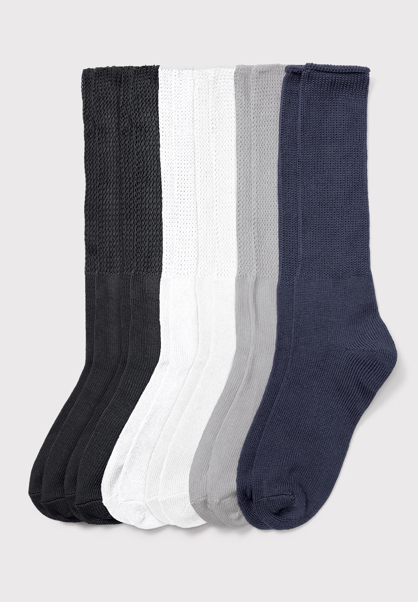 Comfort Choice Womens Plus Size No-Show Socks