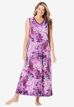 Plus Size Long Silky Nightgowns