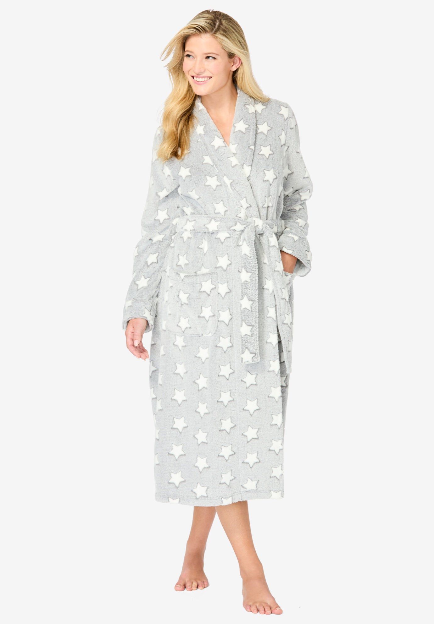 Avenue Body Fluffy Robe Wrap | Roaman's