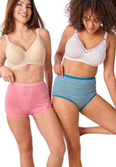 Soft Cotton Brief/Boyshort 4-Pack