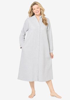 Only Necessities® Fleece Snap-Front Robe
