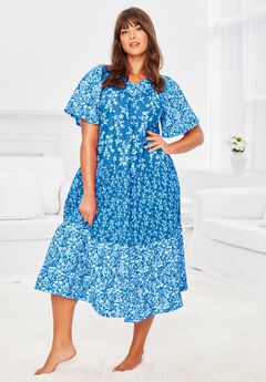 Plus Size Blue Summer Dresses