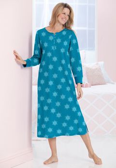 Thermal Henley Nightgown