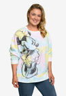 Minnie Mouse Sketch Tie-Dye Fleece Long Sleeve Sweatshirt, , on-hover image number null