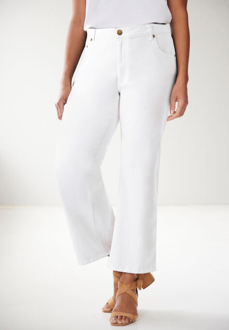 Straight-Leg Jeans, WHITE, hi-res image number null