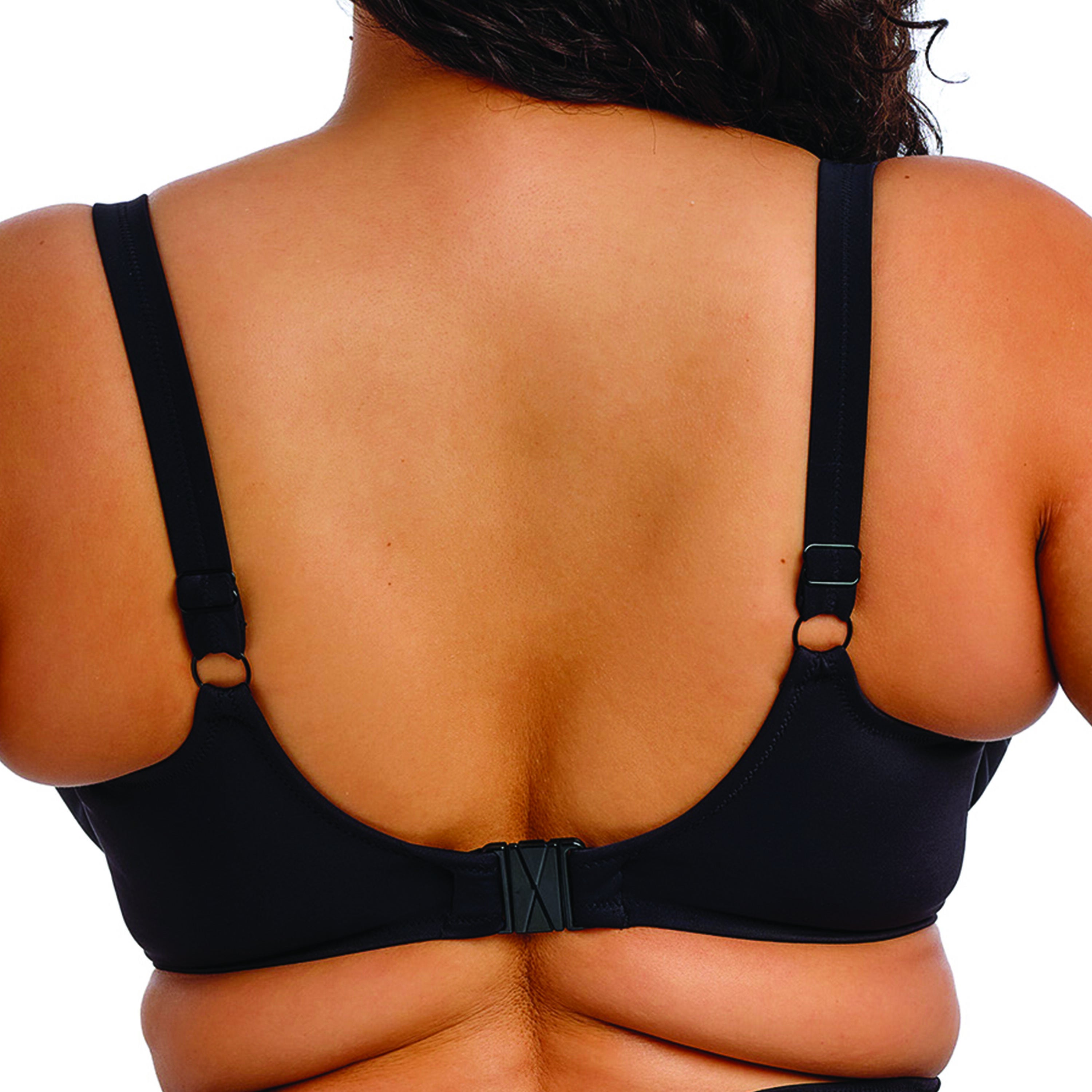 Plain Sailing Underwire Plunge Bikini Top, BLACK, on-hover image number 1