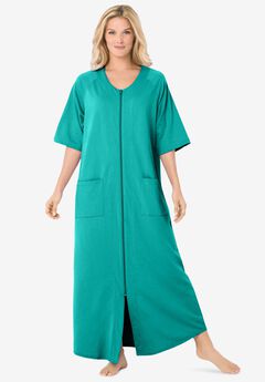 Womens Plus Size Sherpa-Lined Microfleece Bed Jacket Robe Dreams /& Co
