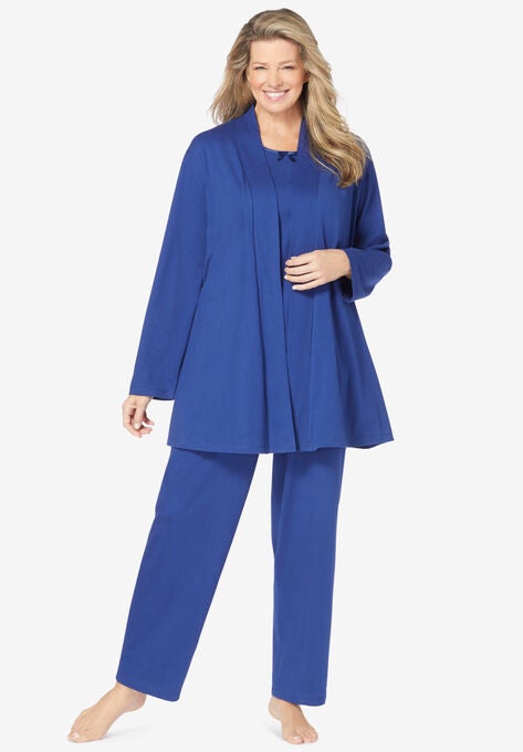 3-Piece Knit Lounge Set, EVENING BLUE, hi-res image number null