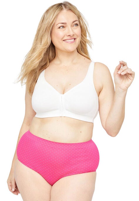 Seamless Full Brief Panty, NEW DOT BEETROOT PIN, hi-res image number null