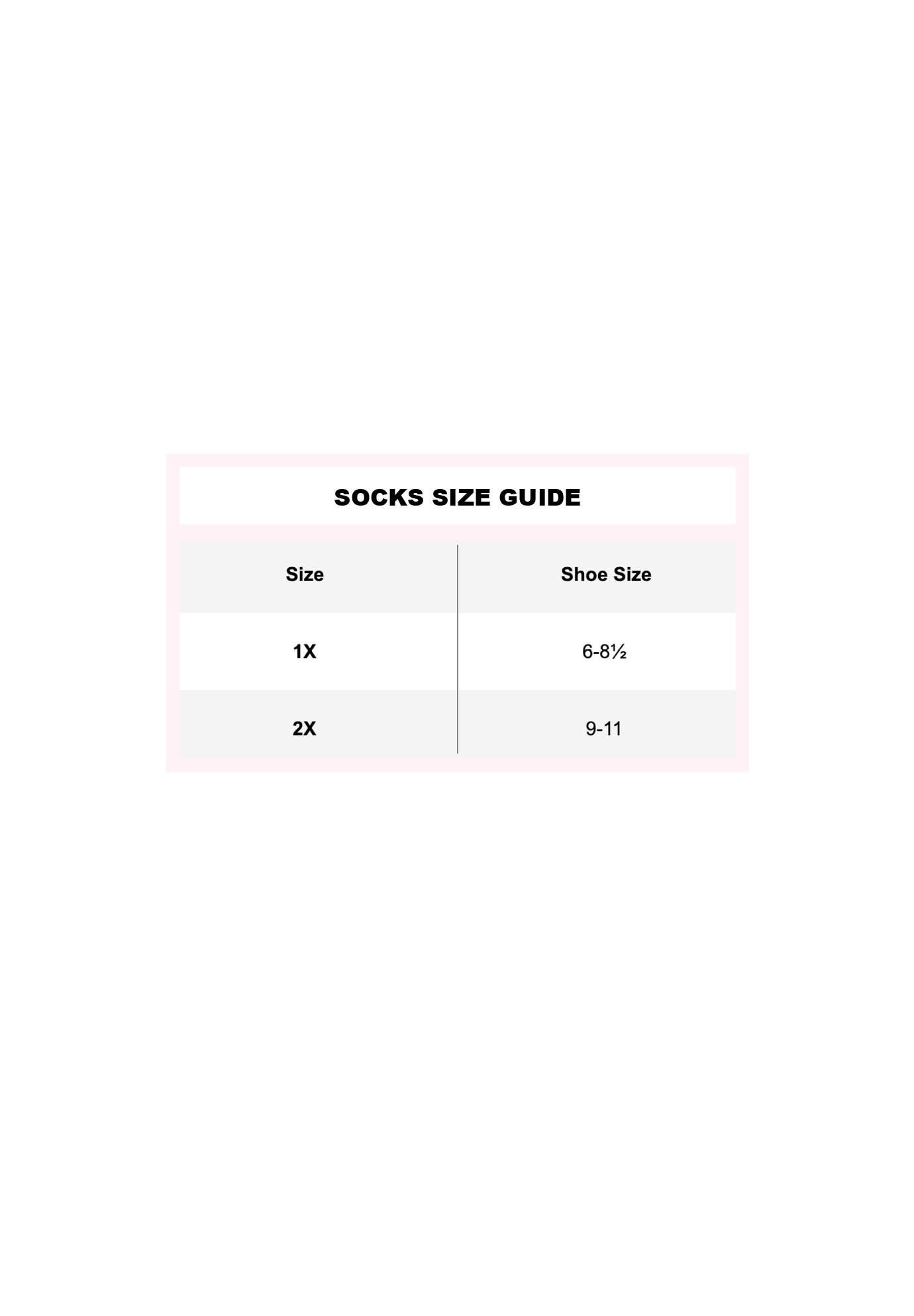 Roamans size chart outlet