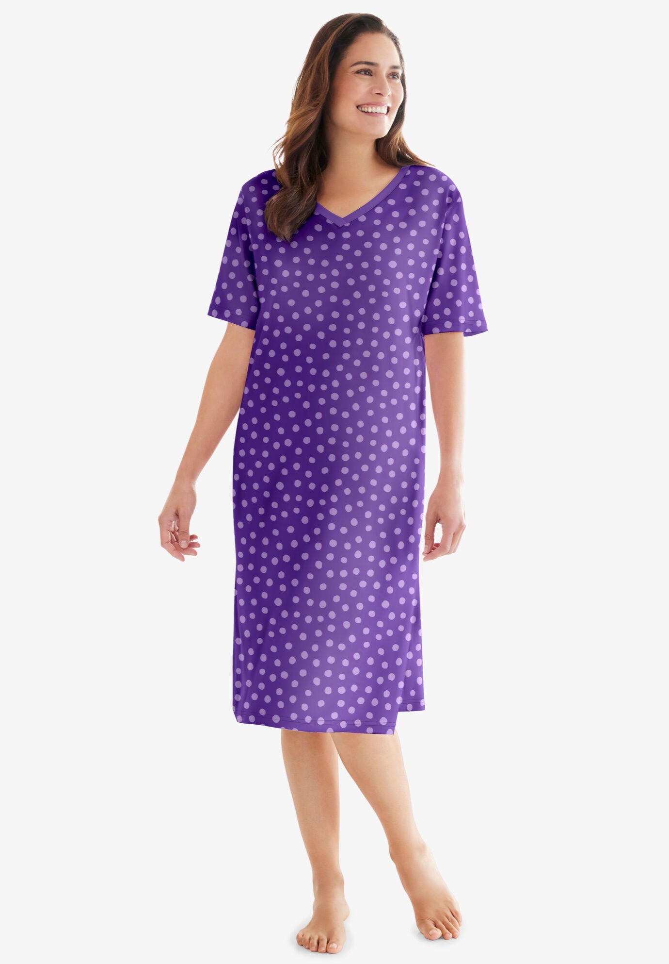 100 cotton sleep shirts plus size clearance