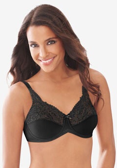 Lilyette Lace-Trim Tailored Minimizer® Bra LY0428