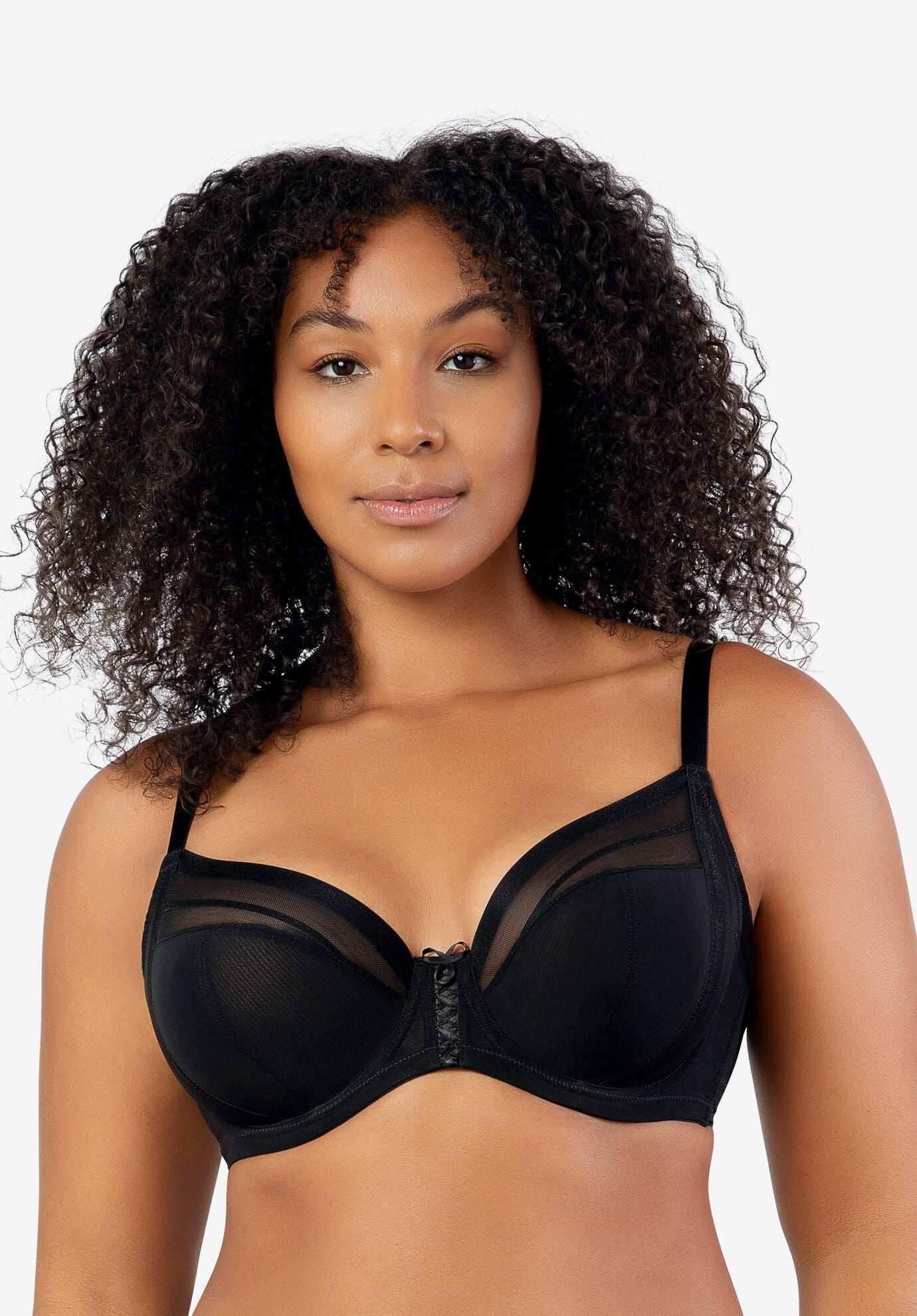 Shea Plunge Unlined Bra, BLACK, hi-res image number 0