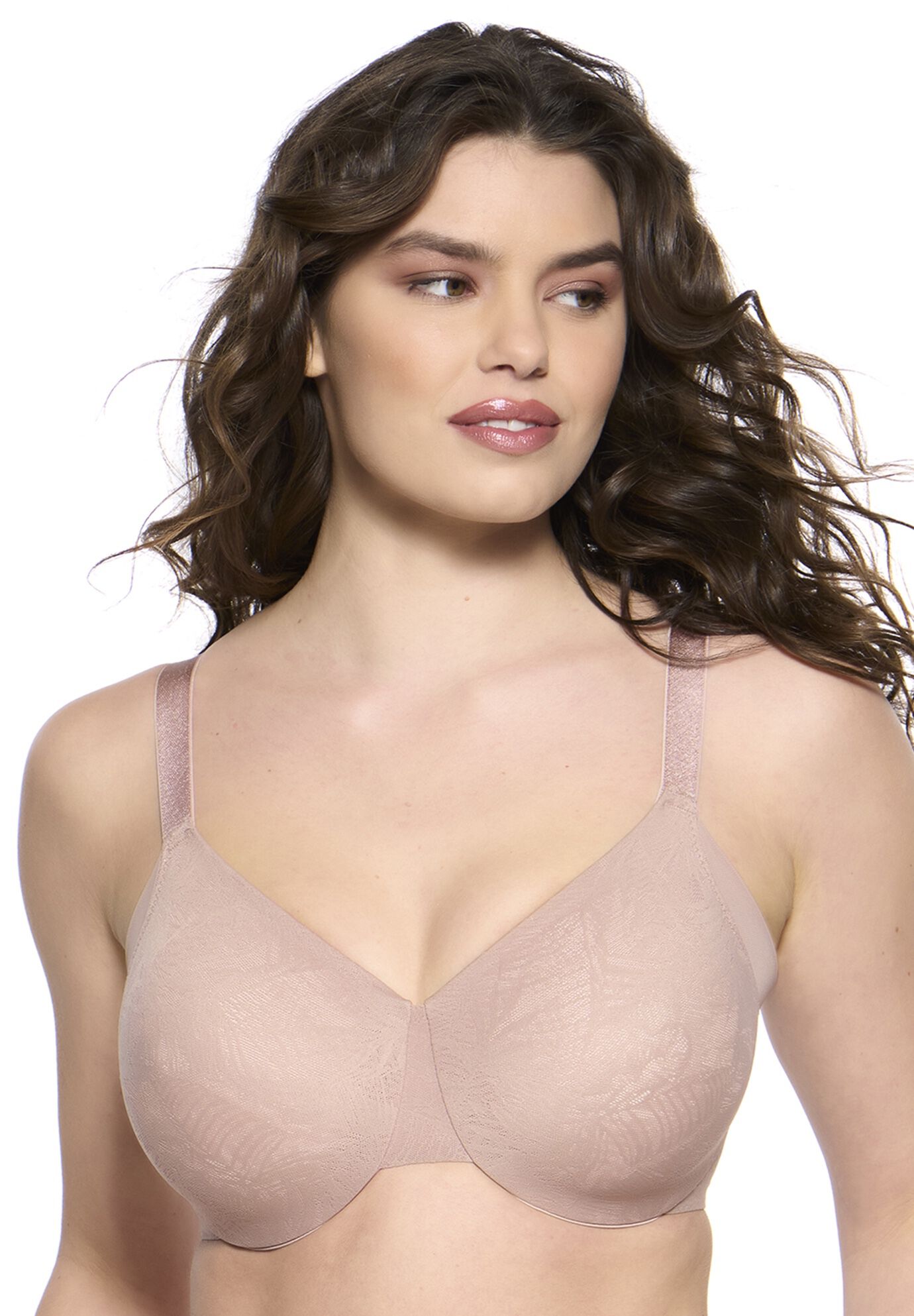Jessamine Unlined Side Smoothing Minimizer Bra, ROSE TAN, hi-res image number 0