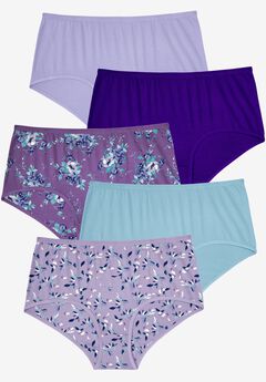 Comfort Choice® Full Coverage Stretch Cotton Brief 5-Pack