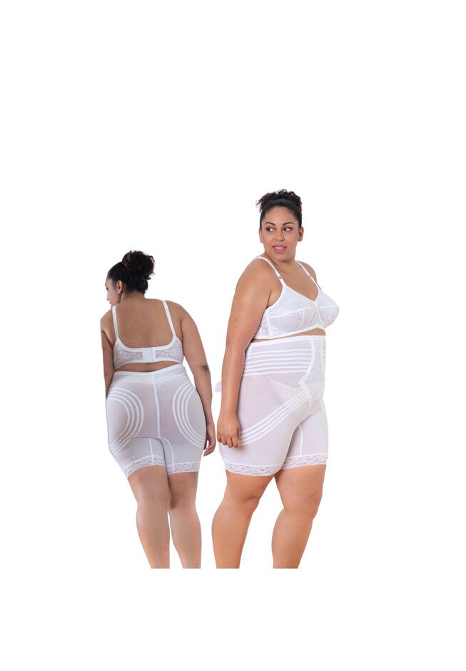 High Waist Thigh Shaper, WHITE, hi-res image number null