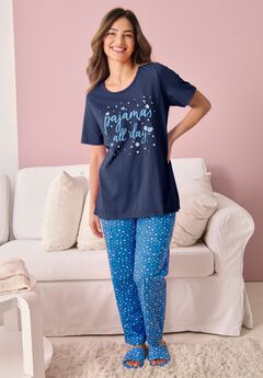 Plus Size Matching Pajama Sets