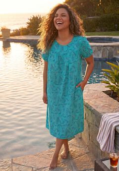 Short Print Shirred Lounger