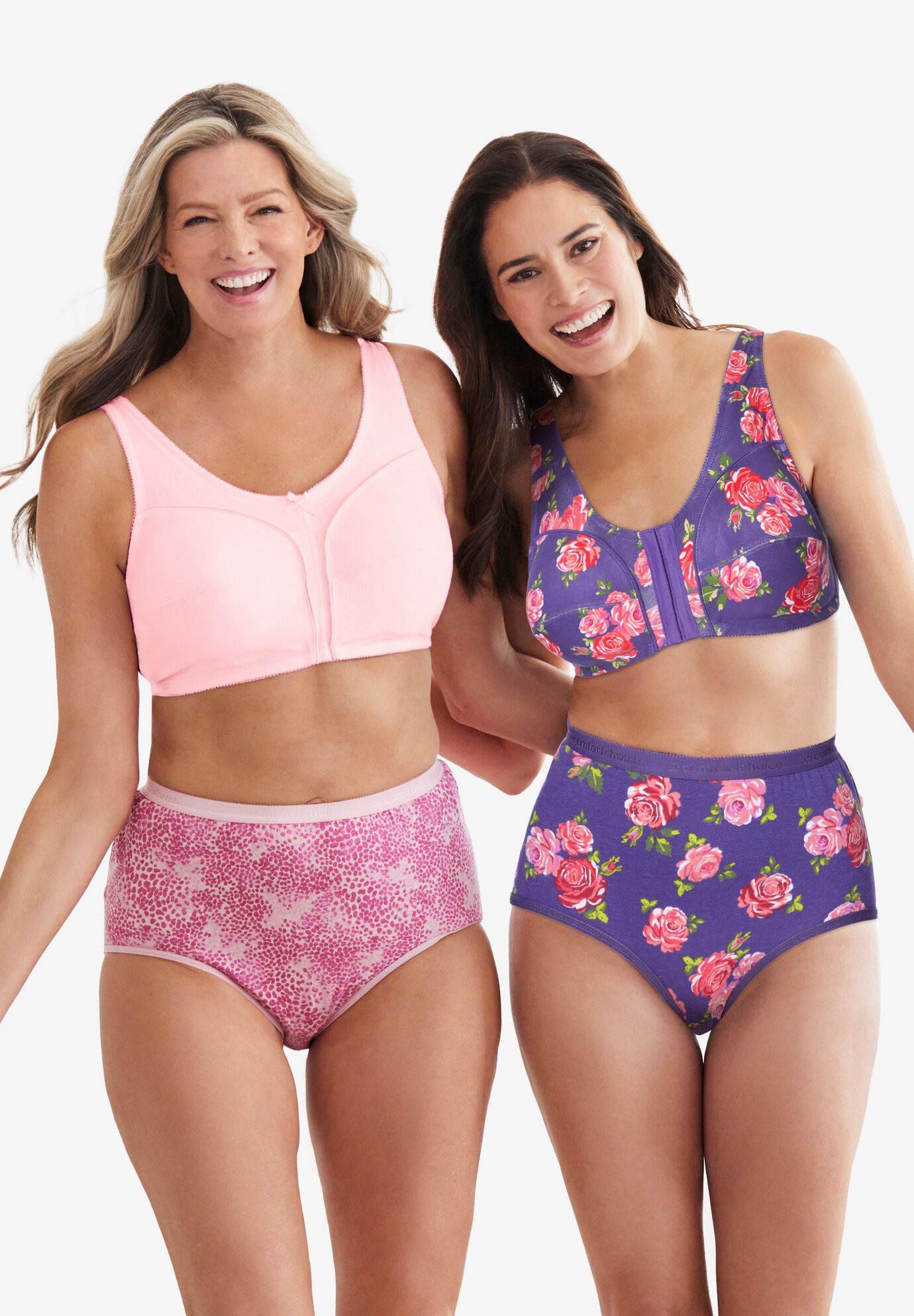 Cotton Front-Close Wireless Bra, , alternate image number 5