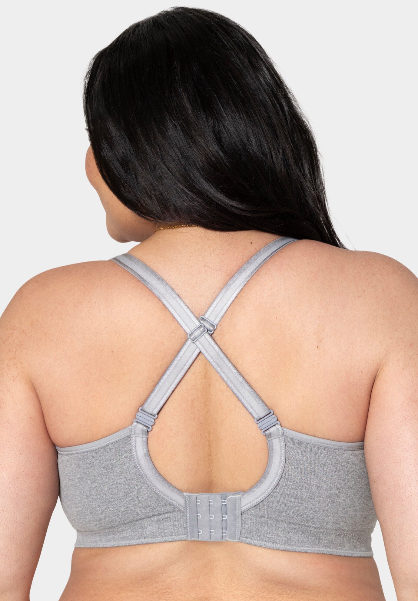 Smooth Seamless Comfort Wireless Bra, GREY HEATHER, on-hover image number 1