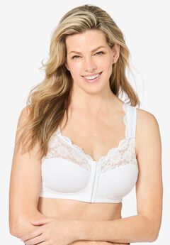 Plus Size Soft Cup Front Closure Bras