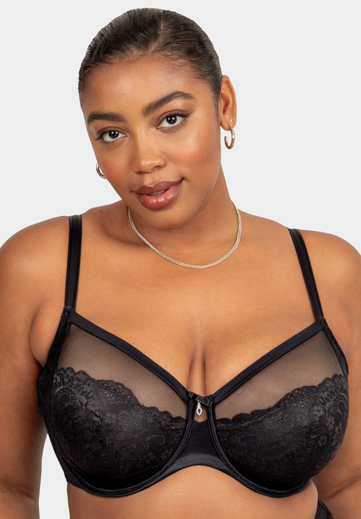 Lace Luxe Underwire Bra, BLACK HUE, hi-res image number 0