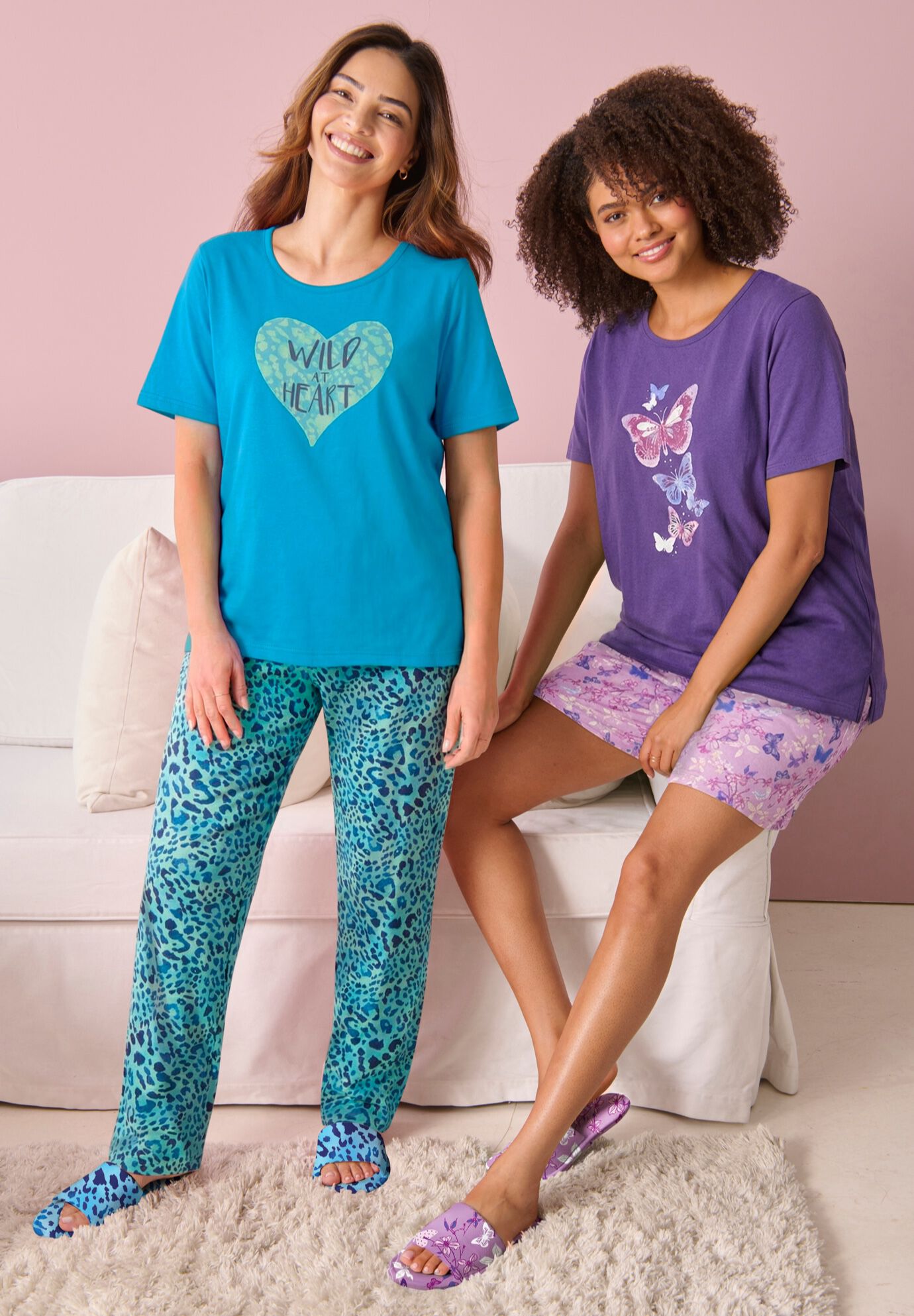 Knit PJ Short Set, , alternate image number 4