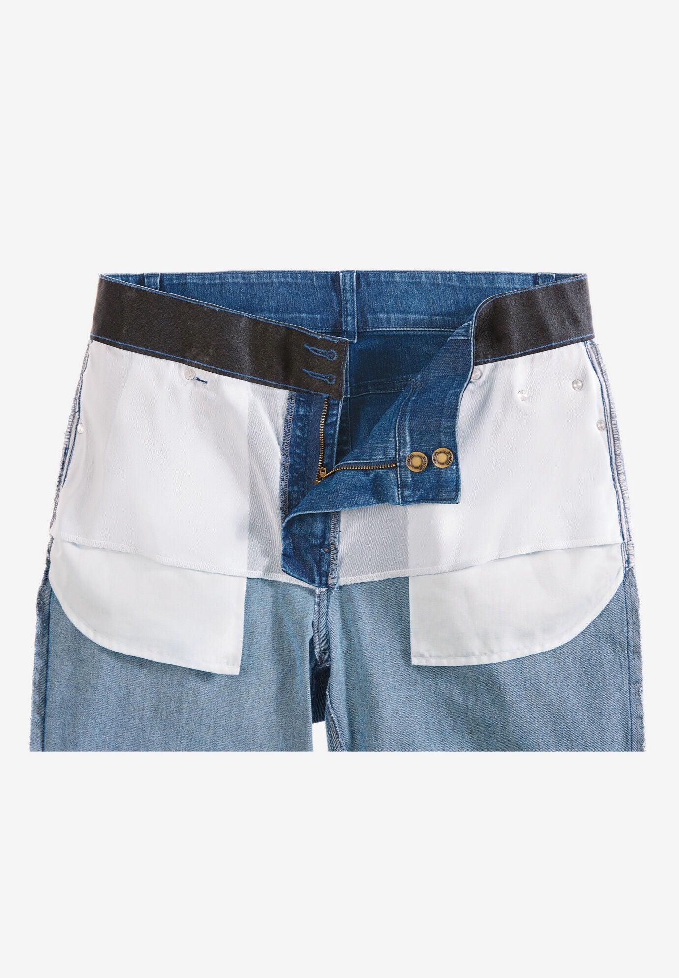 Stretch Built-in Slimming Panel Bootcut Jeans, , alternate image number 3