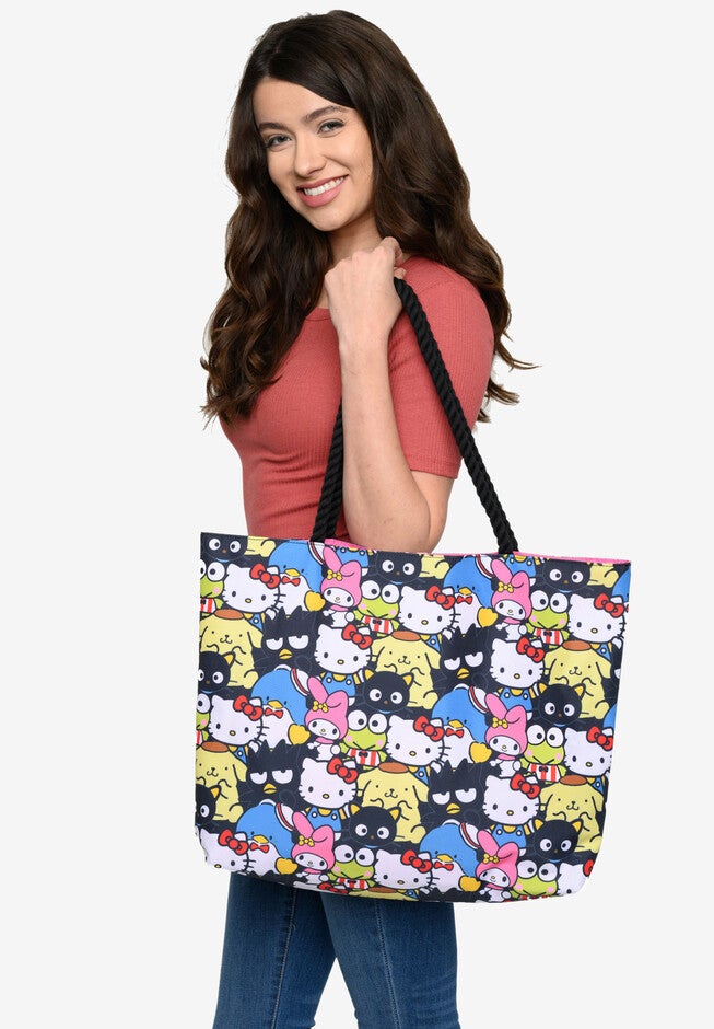 Hello Kitty Tote Bag Travel Beach Carry-On Tote Bag, , alternate image number 1