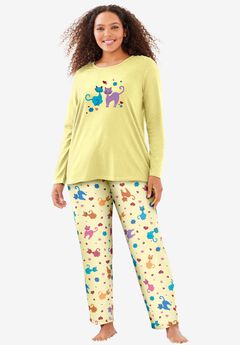 Long Sleeve Knit PJ Set
