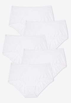 Full Coverage Stretch Cotton Brief 5-Pack