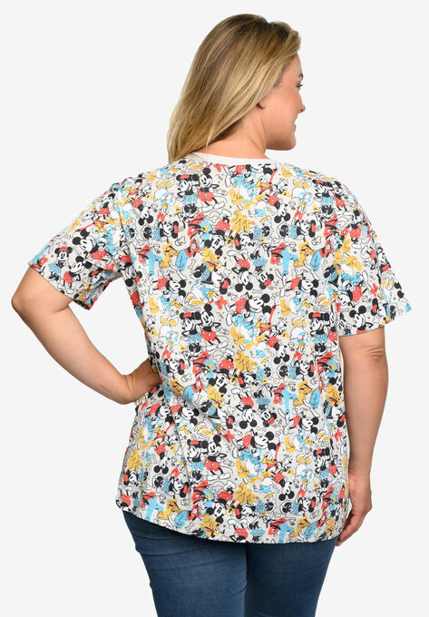 Mickey Mouse & Friends All-Over Print T-Shirt Minnie Pluto, , alternate image number null