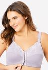 Front-Close Embroidered Wireless Posture Bra , , alternate image number 3