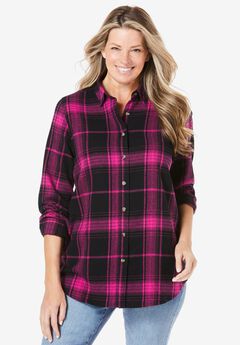 Plus Size Flannel Tunics