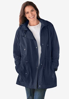 Taslon® Anorak Jacket with Removable Fleece Lining