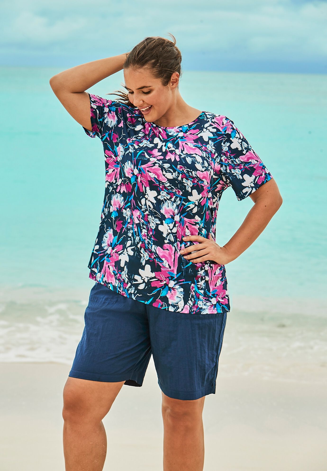 swim tee plus size