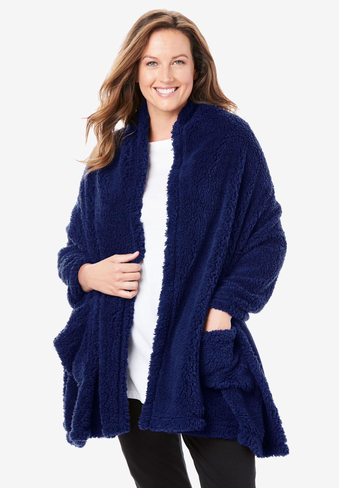 Sherpa shawl wrap Outlet
